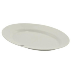 Półmisek szklany Blanca 36cm biały szkło hartowane 2